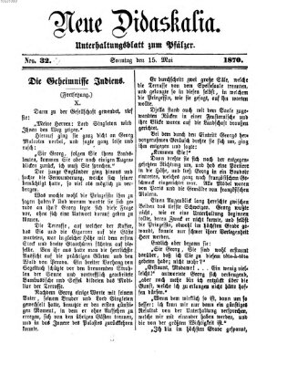 Neue Didaskalia (Pfälzer) Sonntag 15. Mai 1870