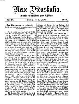 Neue Didaskalia (Pfälzer) Mittwoch 5. Oktober 1870