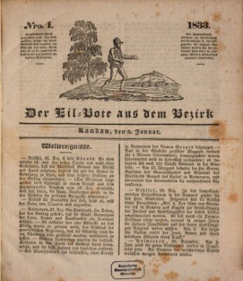 Der Eil-Bote aus dem Bezirk (Der Eilbote) Samstag 5. Januar 1833