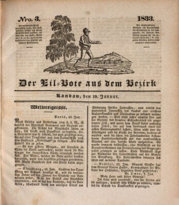 Der Eil-Bote aus dem Bezirk (Der Eilbote) Samstag 19. Januar 1833