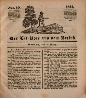 Der Eil-Bote aus dem Bezirk (Der Eilbote) Samstag 9. März 1833