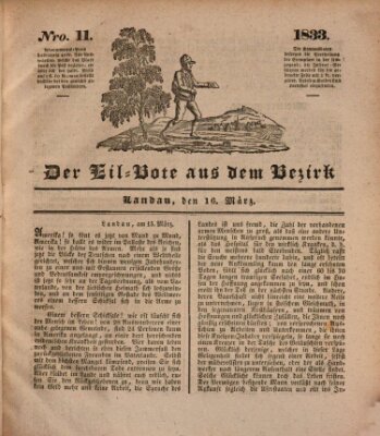 Der Eil-Bote aus dem Bezirk (Der Eilbote) Samstag 16. März 1833