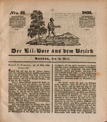 Der Eil-Bote aus dem Bezirk (Der Eilbote) Samstag 25. Mai 1833