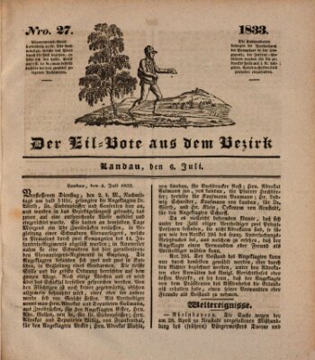 Der Eil-Bote aus dem Bezirk (Der Eilbote) Samstag 6. Juli 1833