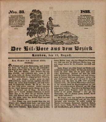 Der Eil-Bote aus dem Bezirk (Der Eilbote) Samstag 17. August 1833