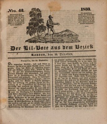 Der Eil-Bote aus dem Bezirk (Der Eilbote) Samstag 19. Oktober 1833