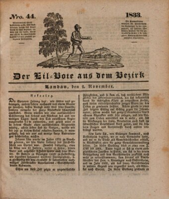 Der Eil-Bote aus dem Bezirk (Der Eilbote) Samstag 2. November 1833