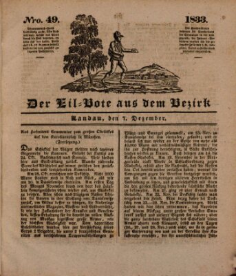 Der Eil-Bote aus dem Bezirk (Der Eilbote) Samstag 7. Dezember 1833
