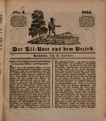 Der Eil-Bote aus dem Bezirk (Der Eilbote) Samstag 11. Januar 1834