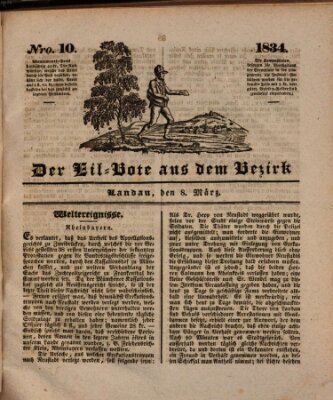 Der Eil-Bote aus dem Bezirk (Der Eilbote) Samstag 8. März 1834