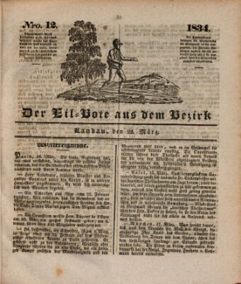 Der Eil-Bote aus dem Bezirk (Der Eilbote) Samstag 22. März 1834