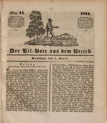 Der Eil-Bote aus dem Bezirk (Der Eilbote) Samstag 5. April 1834