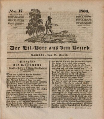 Der Eil-Bote aus dem Bezirk (Der Eilbote) Mittwoch 16. April 1834