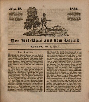 Der Eil-Bote aus dem Bezirk (Der Eilbote) Samstag 3. Mai 1834