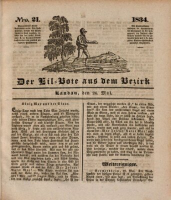 Der Eil-Bote aus dem Bezirk (Der Eilbote) Samstag 24. Mai 1834