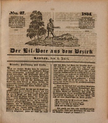 Der Eil-Bote aus dem Bezirk (Der Eilbote) Samstag 5. Juli 1834