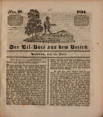 Der Eil-Bote aus dem Bezirk (Der Eilbote) Samstag 12. Juli 1834