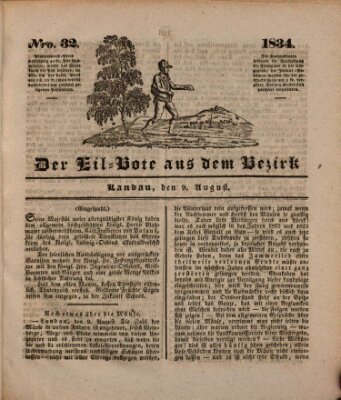 Der Eil-Bote aus dem Bezirk (Der Eilbote) Samstag 9. August 1834