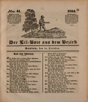 Der Eil-Bote aus dem Bezirk (Der Eilbote) Samstag 11. Oktober 1834