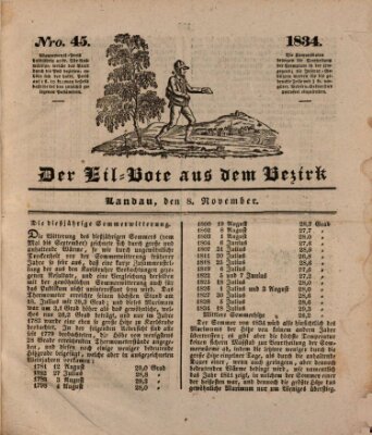 Der Eil-Bote aus dem Bezirk (Der Eilbote) Samstag 8. November 1834