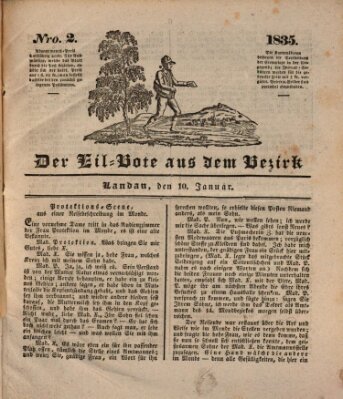 Der Eil-Bote aus dem Bezirk (Der Eilbote) Samstag 10. Januar 1835