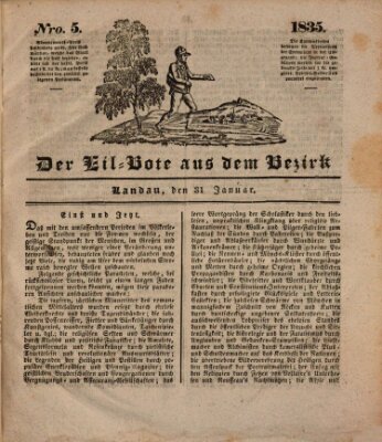 Der Eil-Bote aus dem Bezirk (Der Eilbote) Samstag 31. Januar 1835