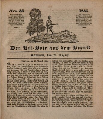 Der Eil-Bote aus dem Bezirk (Der Eilbote) Samstag 29. August 1835