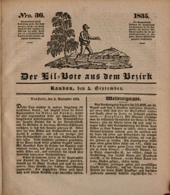 Der Eil-Bote aus dem Bezirk (Der Eilbote) Samstag 5. September 1835