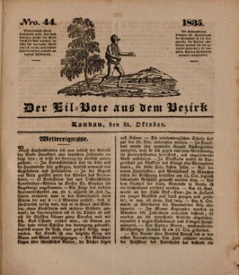 Der Eil-Bote aus dem Bezirk (Der Eilbote) Samstag 31. Oktober 1835