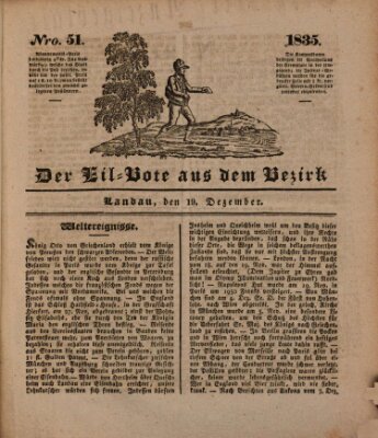 Der Eil-Bote aus dem Bezirk (Der Eilbote) Samstag 19. Dezember 1835