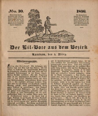 Der Eil-Bote aus dem Bezirk (Der Eilbote) Samstag 5. März 1836