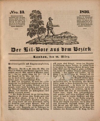 Der Eil-Bote aus dem Bezirk (Der Eilbote) Samstag 26. März 1836