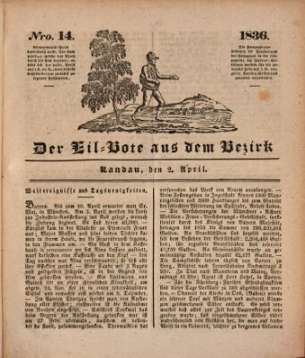 Der Eil-Bote aus dem Bezirk (Der Eilbote) Samstag 2. April 1836