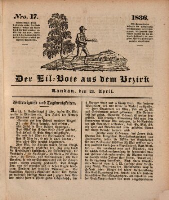 Der Eil-Bote aus dem Bezirk (Der Eilbote) Samstag 23. April 1836