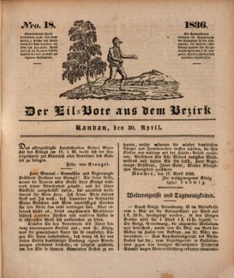 Der Eil-Bote aus dem Bezirk (Der Eilbote) Samstag 30. April 1836