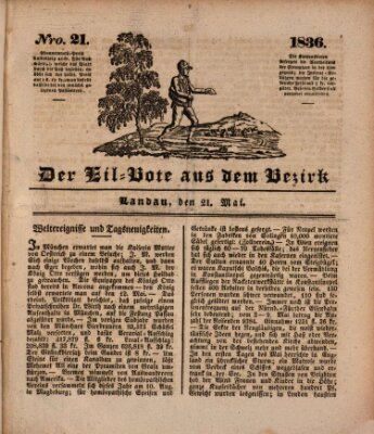 Der Eil-Bote aus dem Bezirk (Der Eilbote) Samstag 21. Mai 1836