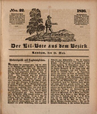 Der Eil-Bote aus dem Bezirk (Der Eilbote) Samstag 28. Mai 1836