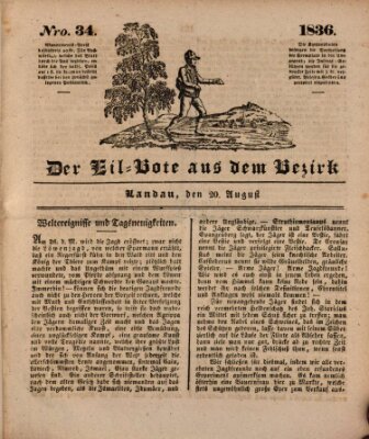 Der Eil-Bote aus dem Bezirk (Der Eilbote) Samstag 20. August 1836