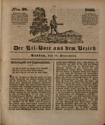 Der Eil-Bote aus dem Bezirk (Der Eilbote) Samstag 17. September 1836