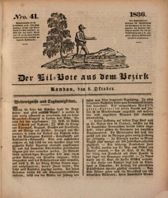 Der Eil-Bote aus dem Bezirk (Der Eilbote) Samstag 8. Oktober 1836