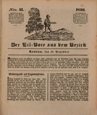 Der Eil-Bote aus dem Bezirk (Der Eilbote) Samstag 17. Dezember 1836