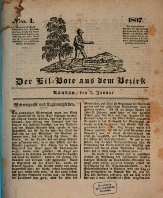 Der Eil-Bote aus dem Bezirk (Der Eilbote) Samstag 7. Januar 1837