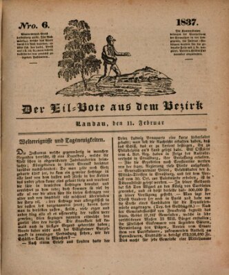 Der Eil-Bote aus dem Bezirk (Der Eilbote) Samstag 11. Februar 1837