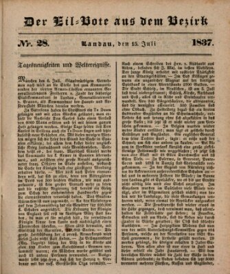 Der Eil-Bote aus dem Bezirk (Der Eilbote) Samstag 15. Juli 1837