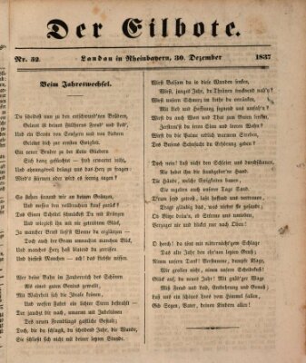 Der Eilbote Saturday 30. December 1837