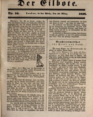 Der Eilbote Samstag 10. März 1838