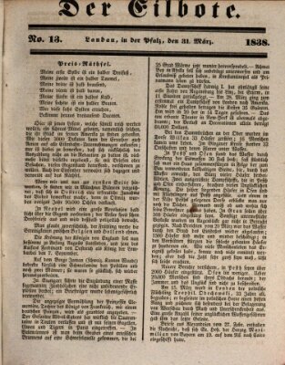 Der Eilbote Samstag 31. März 1838