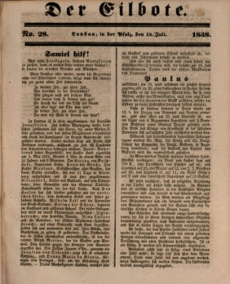 Der Eilbote Samstag 14. Juli 1838