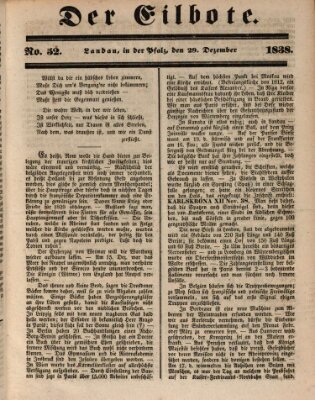 Der Eilbote Samstag 29. Dezember 1838