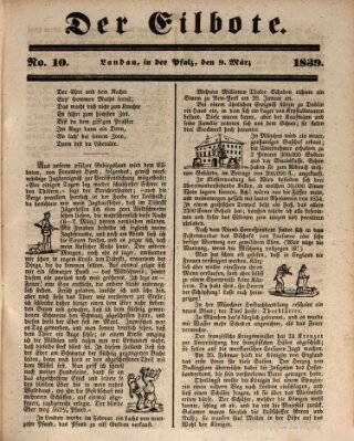 Der Eilbote Samstag 9. März 1839